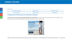 Desktop Screenshot of limpiarcolchon.com