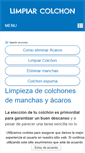 Mobile Screenshot of limpiarcolchon.com